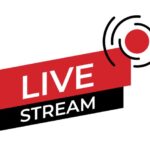 Live stream symbol icon. Online stream sign. Flat simple design. Vector ...